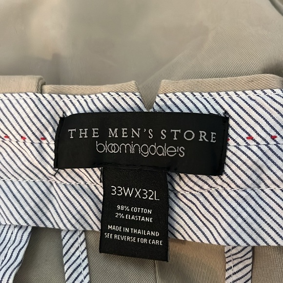 Bloomingdale’s The men’s store classic khaki pants 33w x 32L - Picture 5 of 8